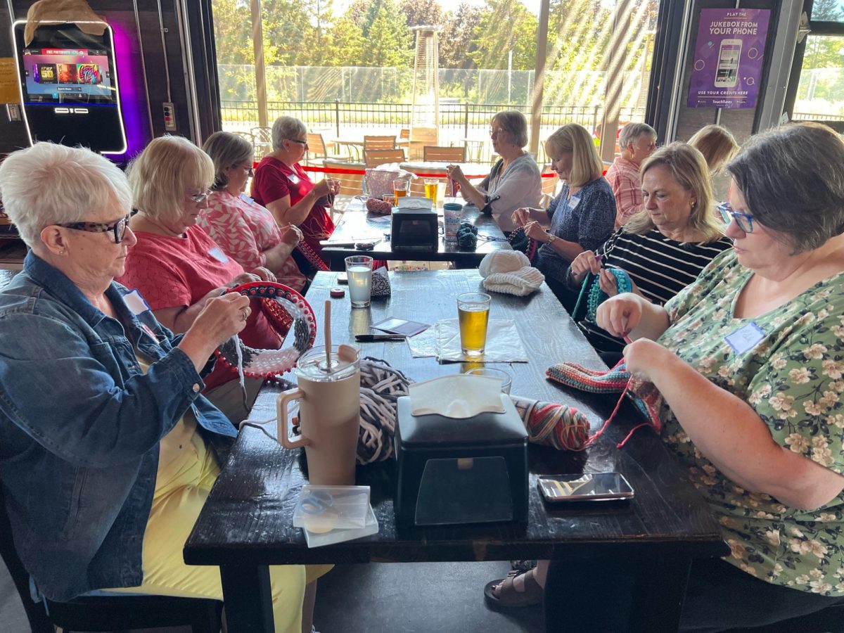 A group of women meet weekly in Woodbury to knit winter gear for those in need.