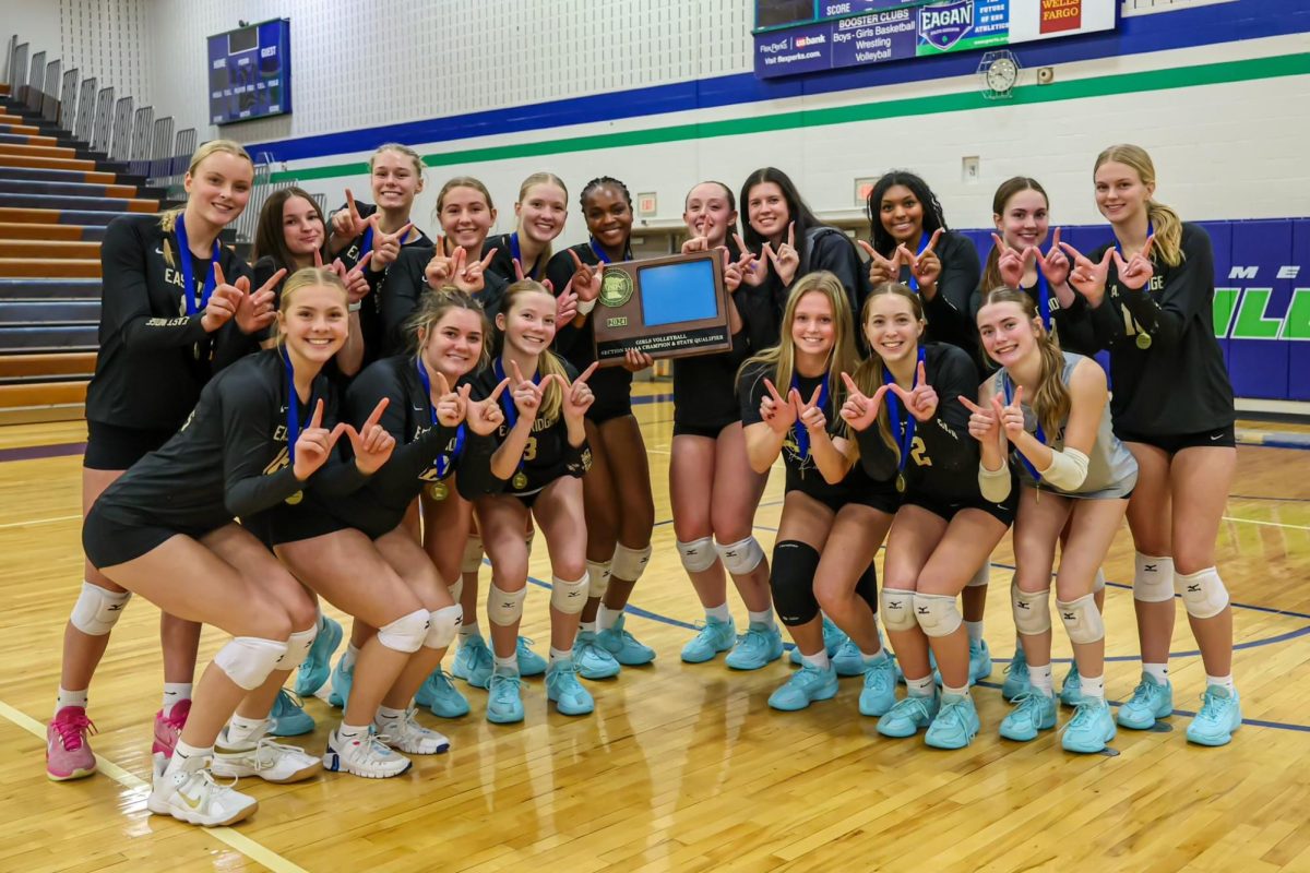 East Ridge High School girls volleyball team after yesterday’s win.