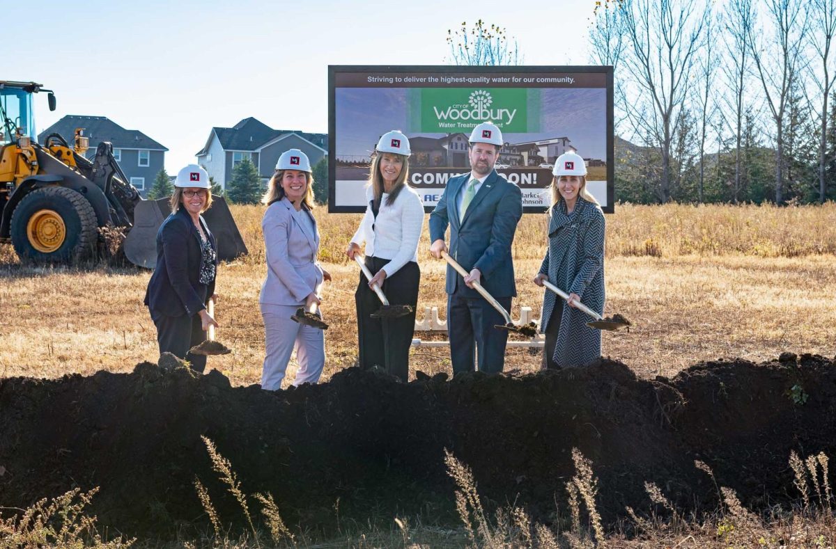 The Woodbury City Council breaks ground for the Water Treatment Plant on Nov. 7. Photo: Contributed.