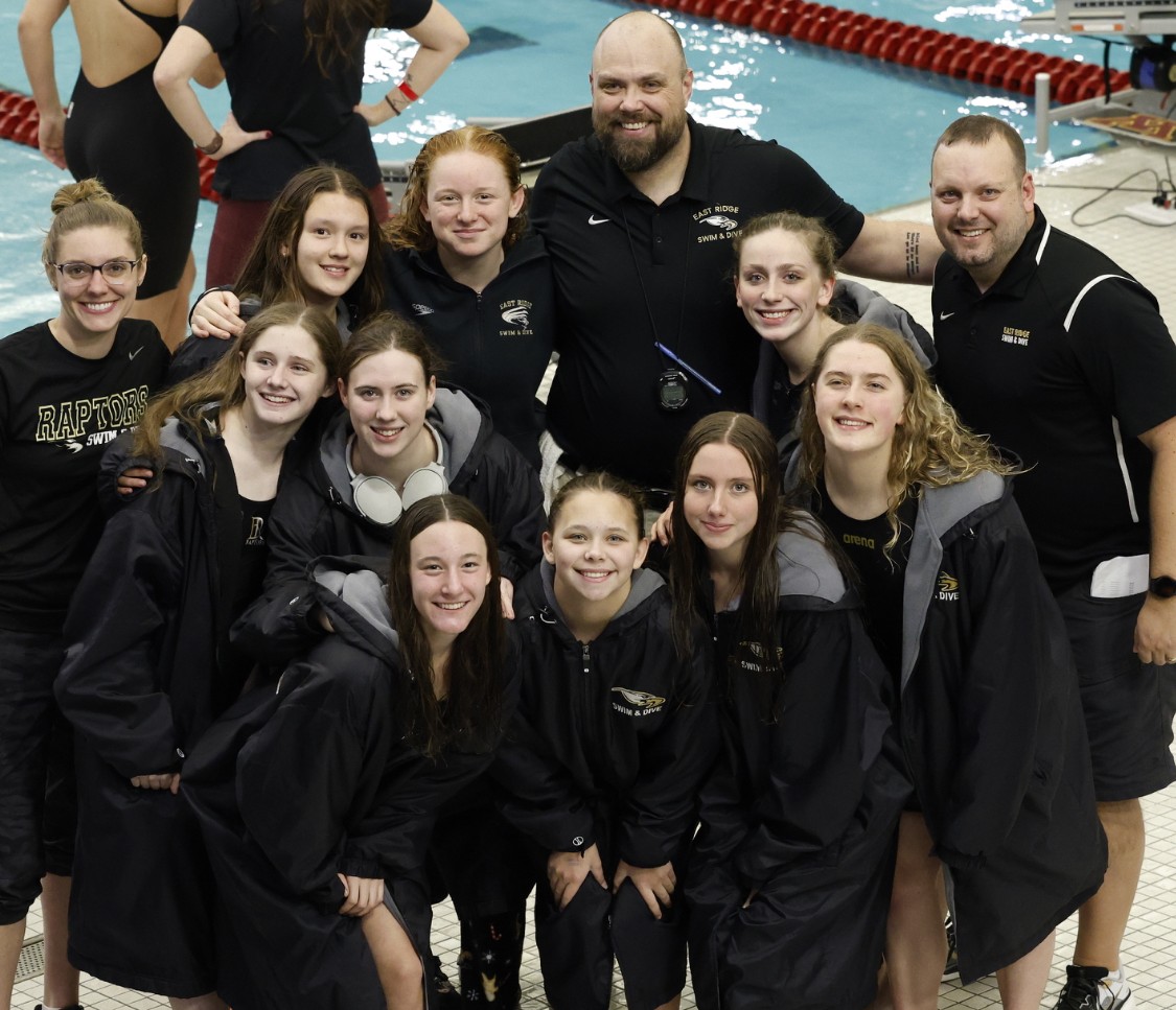 East Ridge High School swim and dive teams. Photo: Contributed