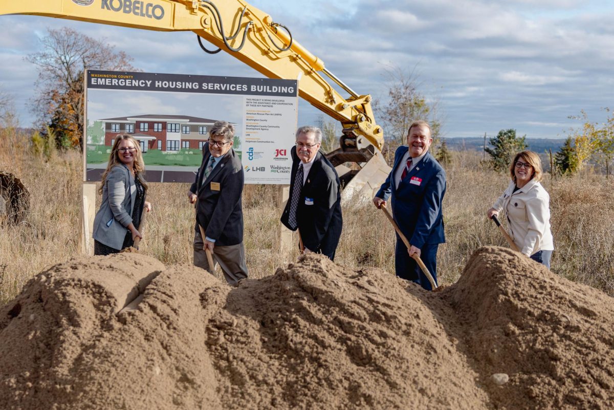 County officials break ground on an emergency shelter in Stillwater. Photo: Contributed.