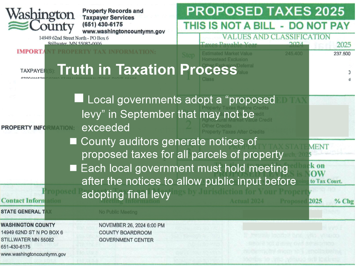 Local Governments To Hold Truth In Taxation Hearings