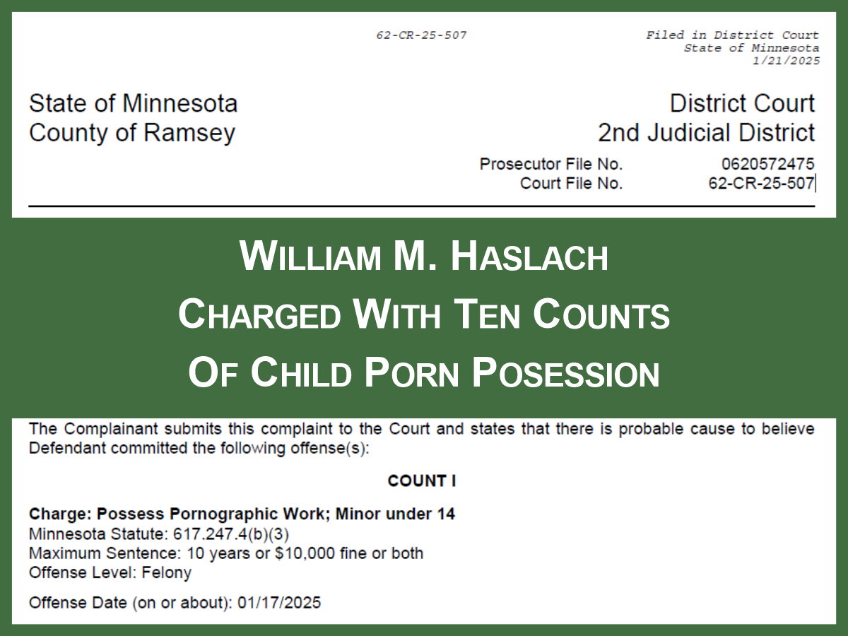 District 622 Recess And Traffic Monitor Faces Child Porn Charge