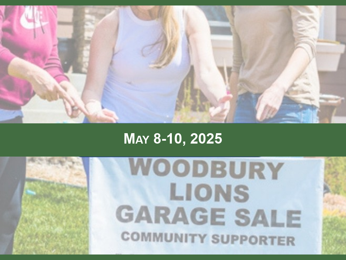 Woodbury Lions Announce Dates For Citywide Garage Sale