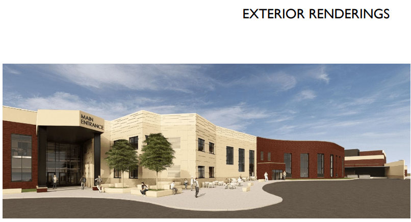 Woodbury High School Renovations Exterior Draft Renderings