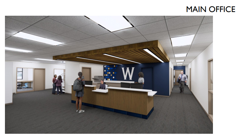 Woodbury High School Main Office Renderings