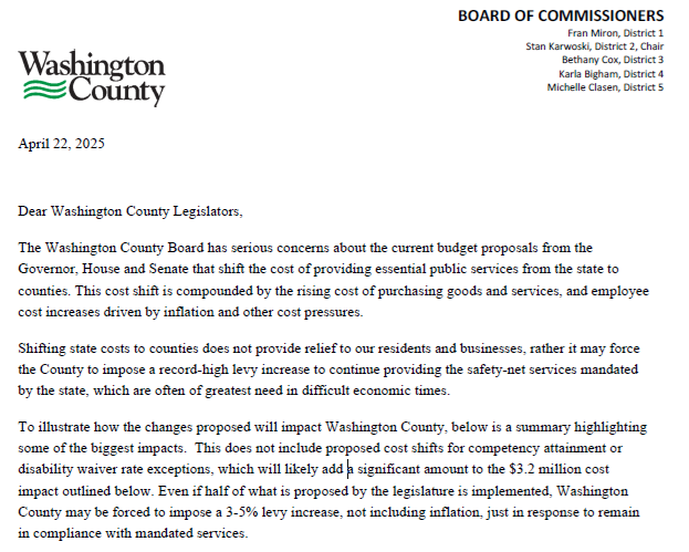 County: State Budget Proposals Would Raise Taxes