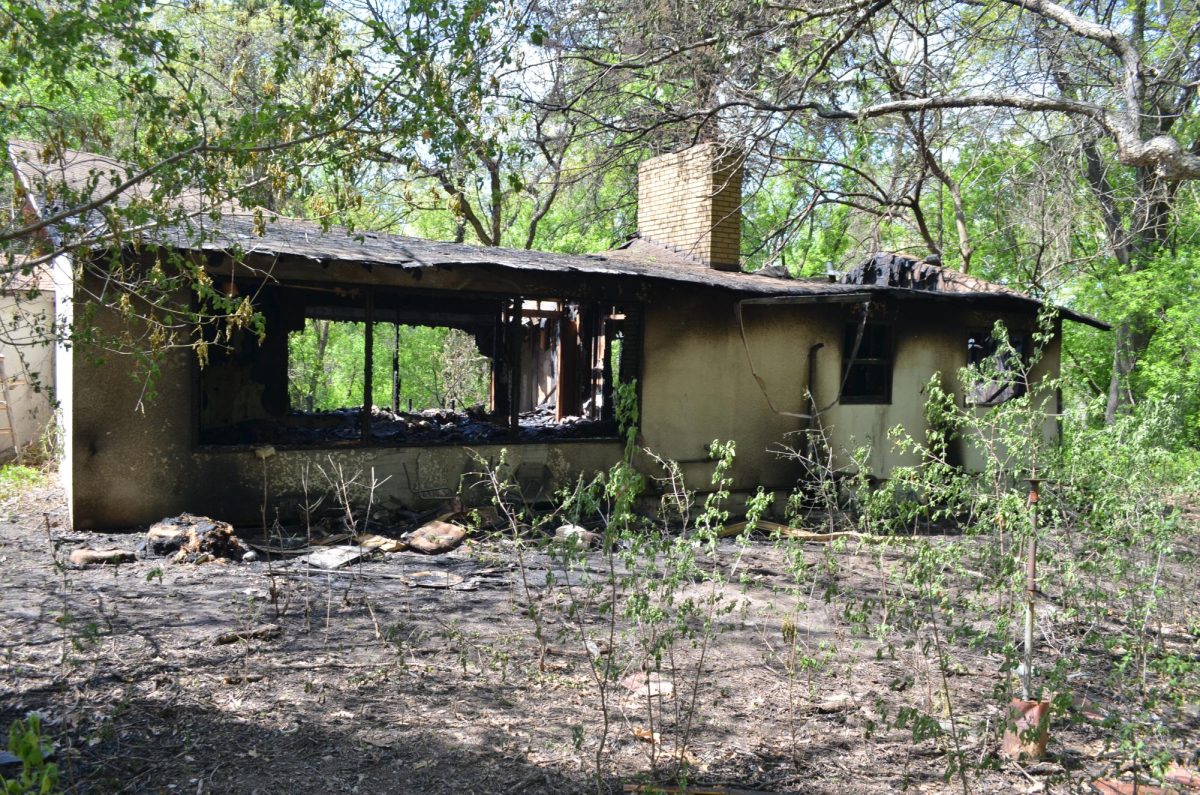 The house is in a secluded area near Afton Road and Tower Drive.
