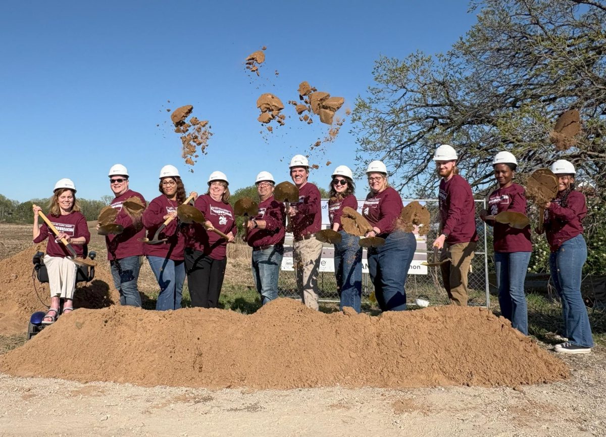 A groundbreaking ceremony was held for a school building being constructed by the Math and Science Academy in Woodbury.