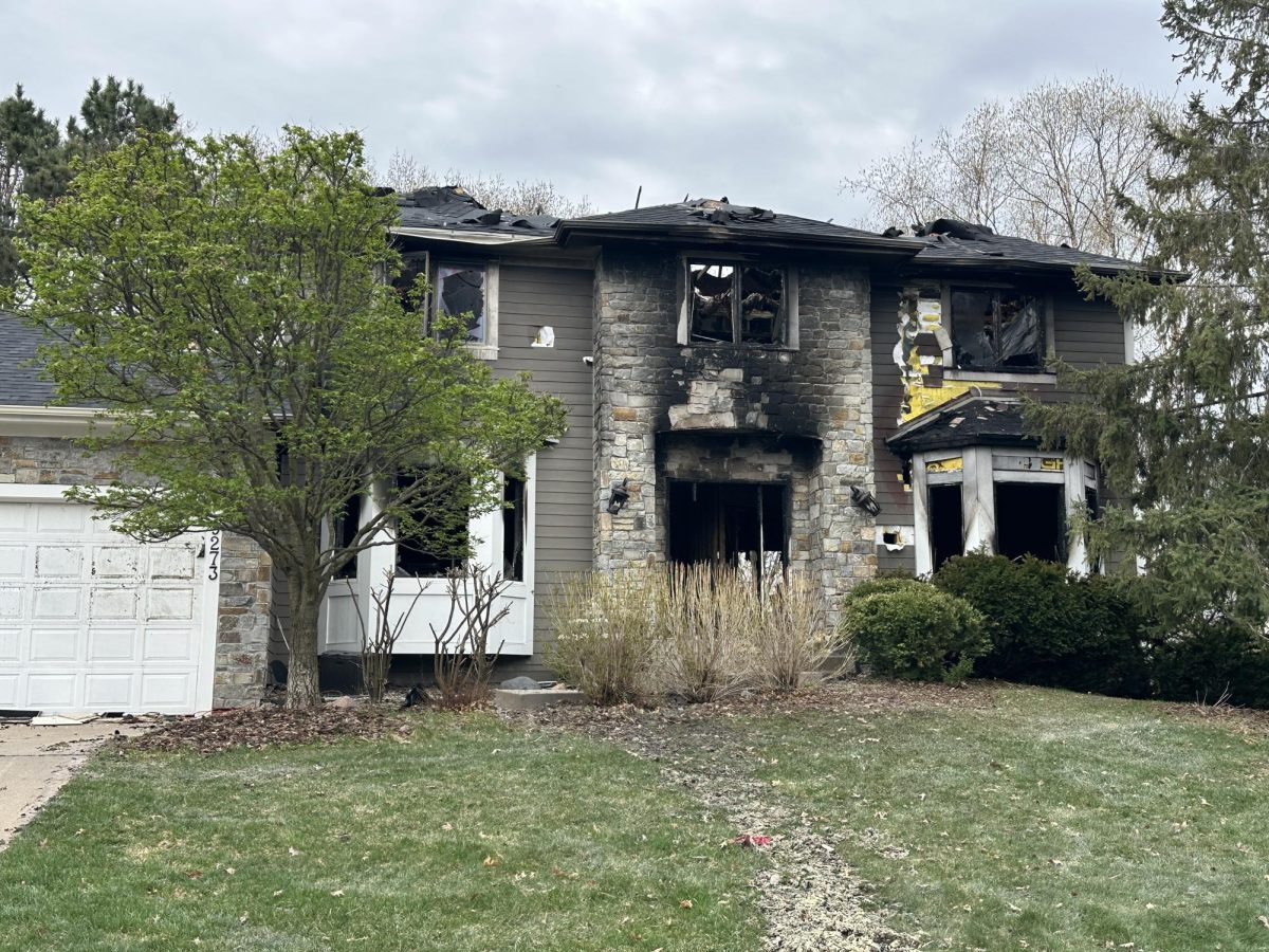 A woman died in a fire at this home in the 9000 block of Pinehurst Road.