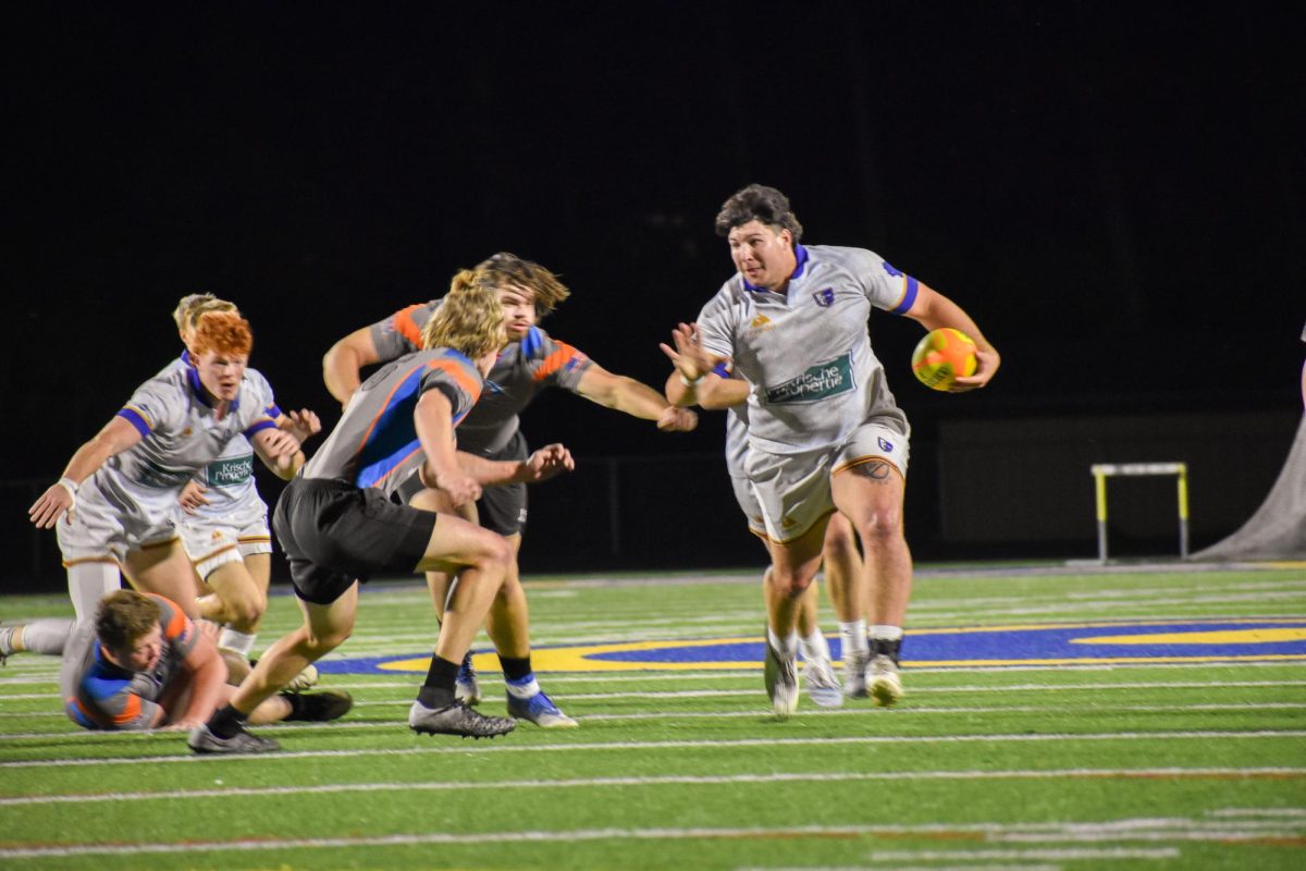 Woodbury High graduate Thomas Moesenthin helped the UW-Eau Claire Men's Rugby Team win a national championship. Photo: Contributed,