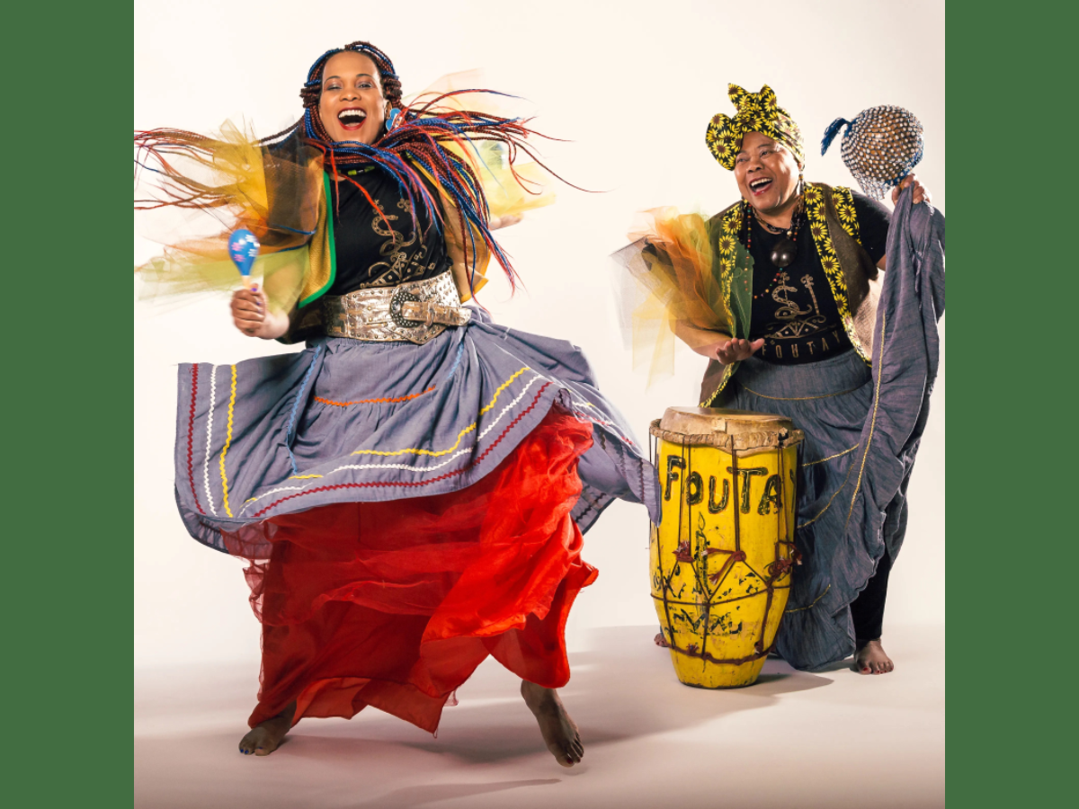 A performance by Afoutayi Haitian Dance, Music and Arts