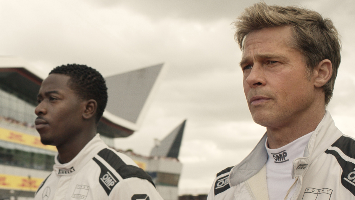 Damson Idris and Brad Pitt in “F1: The Movie.” Photo: Apple Original Films