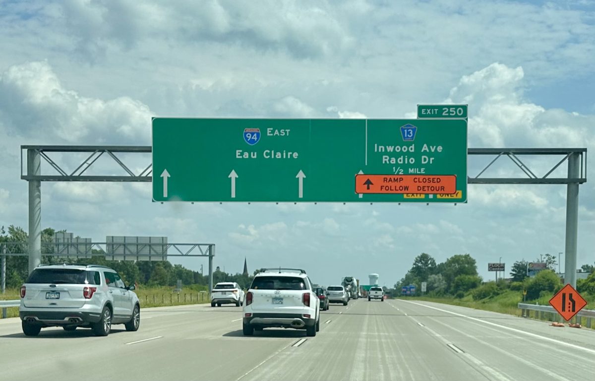 This exit ramp on I-94 is closed until October.