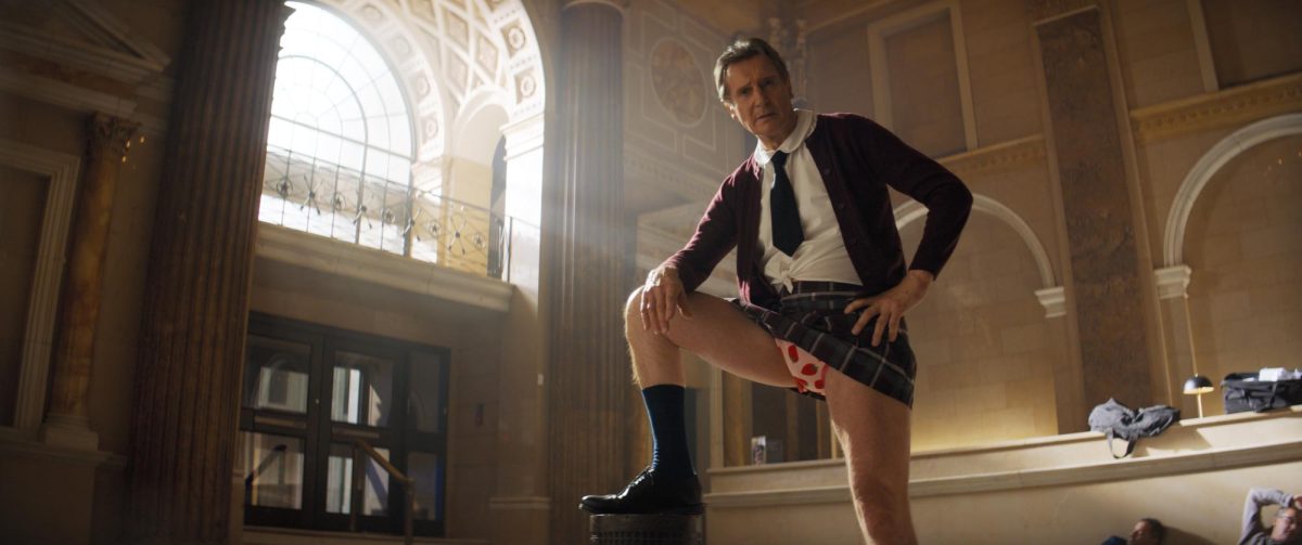 Liam Neeson in "The Naked Gun." Photo: Paramount Pictures