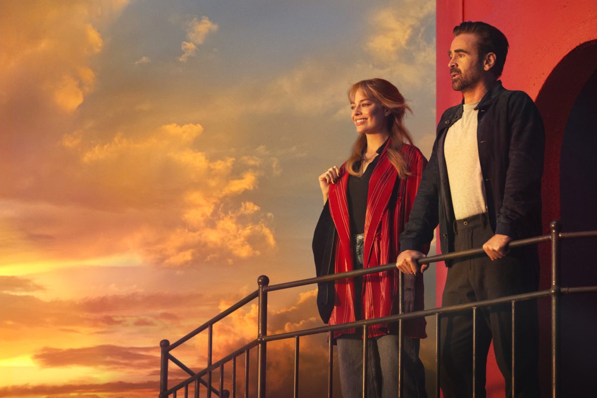 Colin Farrel and Margot Robbie in "A Big Bold Beautiful Journey.