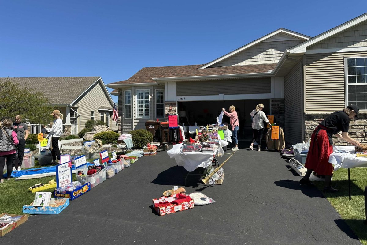 Photo of Lions Club garage sale (Courtesy photo from John Anderson)