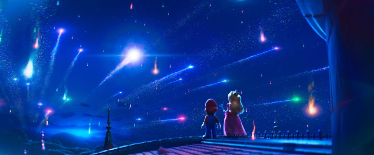 Mario (Chris Pratt) and Princess Peach (Anya Taylor-Joy) in "The Super Mario Galaxy Movie." Photo courtesy of Universal Pictures