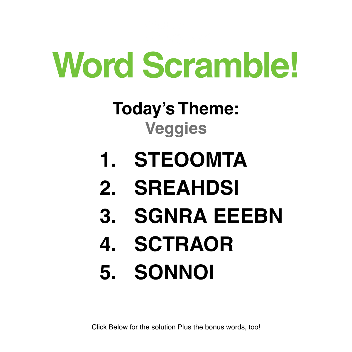 Word Scramble 72
