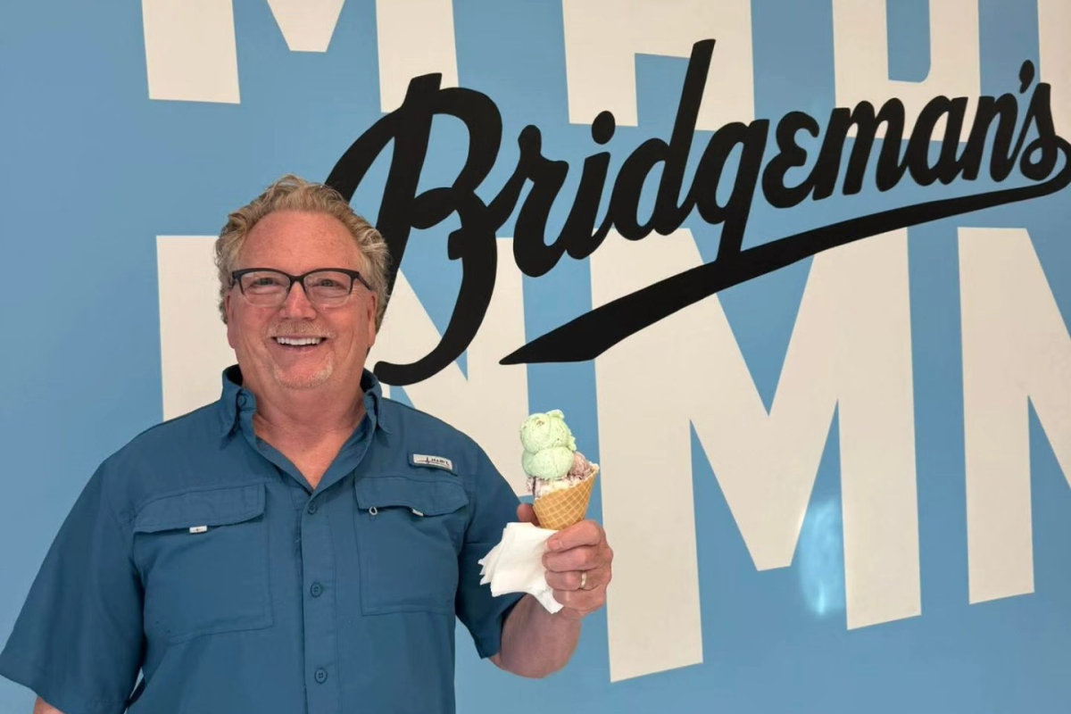Dan Mathews, active Woodbury volunteer, is happy to help lick ALS. Photo from Bridgeman’s Facebook page